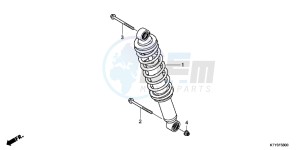 CBR125RSC drawing REAR CUSHION