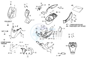 TREKKER - 50 cc drawing BODY