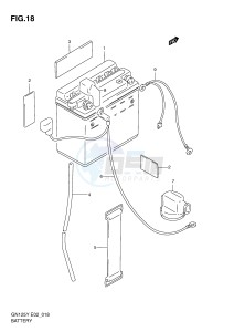 GN125 (E2) drawing BATTERY