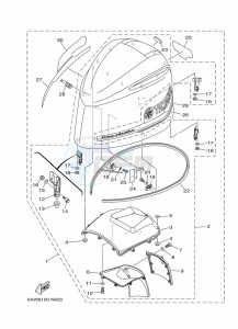 F350AETU drawing FAIRING-UPPER