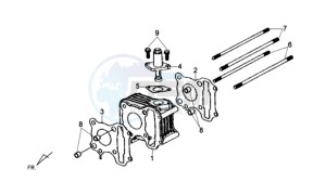 TONIK 50CC drawing CYLINDER / GASKETS