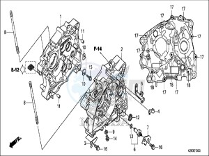 CRF125FBH Europe Direct - (ED) drawing CRANKCASE