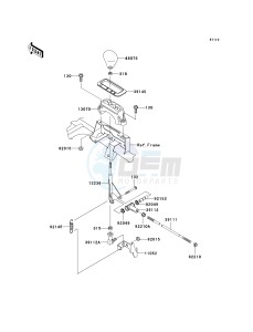 KVF 650 D ([BRUTE FORCE 650 4X4] (D6F-D9F) D7F drawing CONTROL