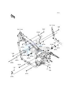 VULCAN 1700 NOMAD ABS VN1700DFF GB XX (EU ME A(FRICA) drawing Frame Fittings