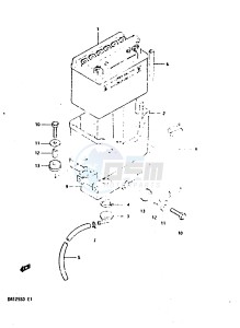 DR125S (Z-D) drawing BATTERY (E2, E4, E15, E17, E18, E21, E22, E25, E26)