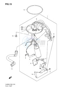 VL800 INTRUDER EU drawing FUEL PUMP