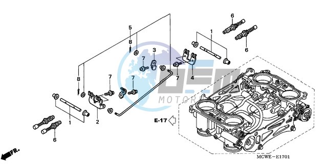 THROTTLE BODY (COMPONENT PARTS)