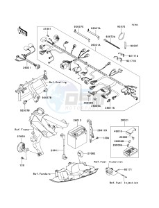 ZR 750 K [Z750S] (K6F) K6F drawing CHASSIS ELECTRICAL EQUIPMENT