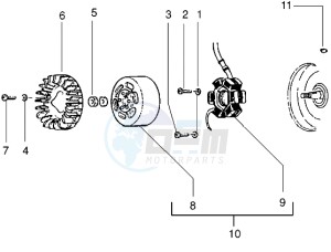 ET2 iniezione 50 drawing Flywheel magneto