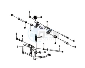 MIO 50I 45KMH (L8) EU EURO4 drawing MIDDLE STAND - MOTOR STAND