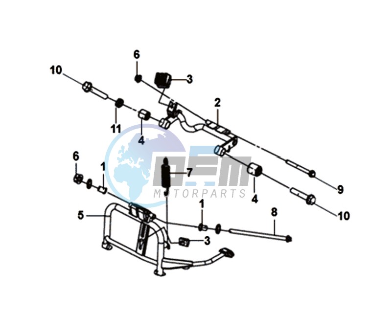 MIDDLE STAND - MOTOR STAND