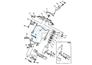 XV DX VIRAGO 535 drawing STEERING MY00