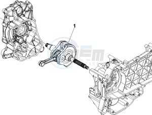 GTS 250 ABS UK drawing Crankshaft