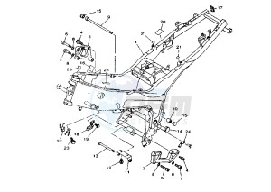 TDM 850 drawing FRAME