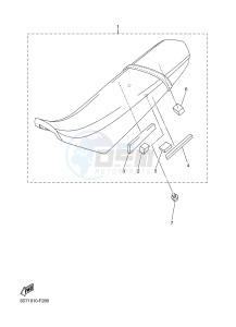 WR250R (32DN) drawing SEAT