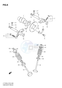 LT-F250 (E33) drawing CAM SHAFT VALVE