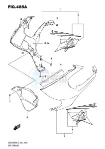 GSX-1300R ABS HAYABUSA EU drawing SIDE COWLING