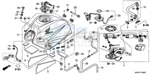 CBR600FB drawing FUEL TANK