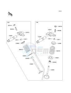 KLX 140 B (KLX140L MONSTER ENERGY) (B8F-B9FA) B8F drawing VALVE-- S- -