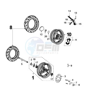 VIVA 3 L 50 4T drawing WHEELS