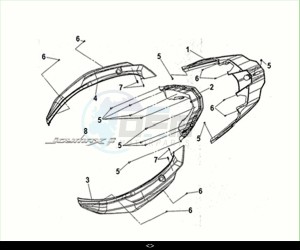 JOYRIDE 300 (LJ30W1-EU) (M2) drawing BODY COVER