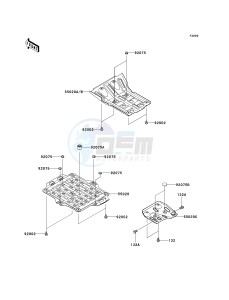 KVF 650 E [BRUTE FORCE 650 4X4 HARDWOODS GREEN HD] (E6F-E9F) E6F drawing OPTIONAL PARTS-- GUARD- -