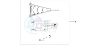 CBR1000RR9 France - (F / CMF TRI) drawing TANK BAG