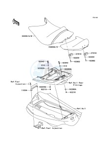 JET SKI ULTRA 300LX JT1500JCF EU drawing Seat