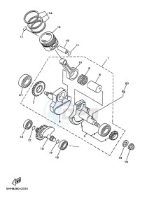 TT-R125LWE (2PTJ) drawing CRANKSHAFT & PISTON