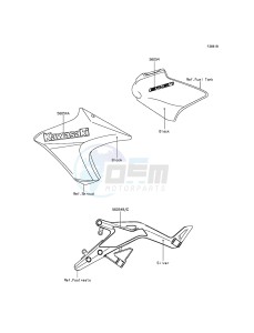 ER-6N ER650EDS XX (EU ME A(FRICA) drawing Decals(Green)