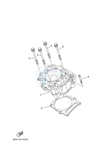 YFM700FWAD YFM7FGPB GRIZZLY 700 EPS (1HP3 1HP4) drawing CYLINDER