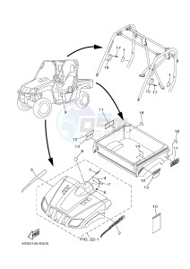 YXR700F YXR7FB RHINO 700 (1RB2 1RB3 1RB4 1RB5) drawing EMBLEM & LABEL 3