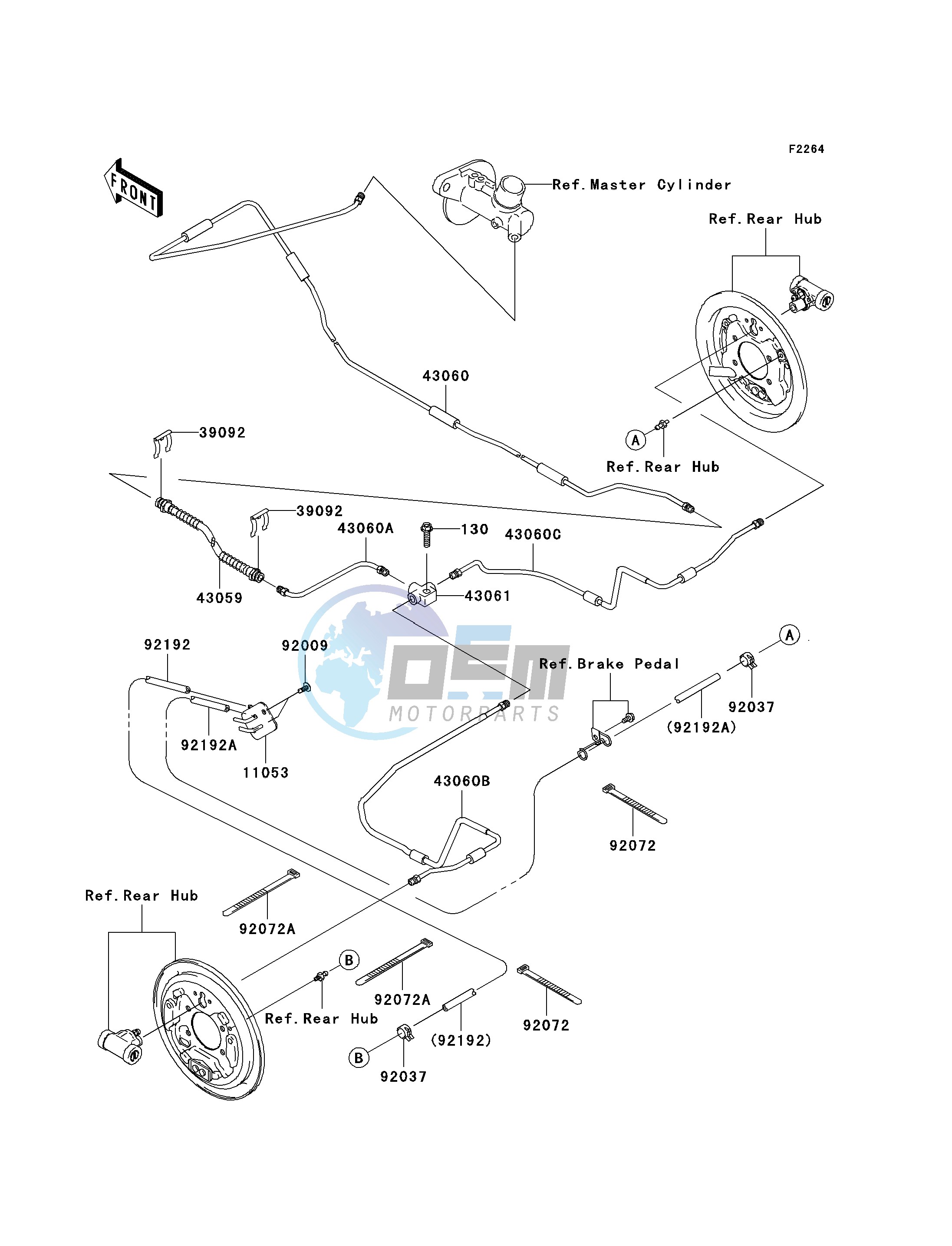 REAR BRAKE PIPING