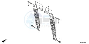 SH125B drawing REAR CUSHION