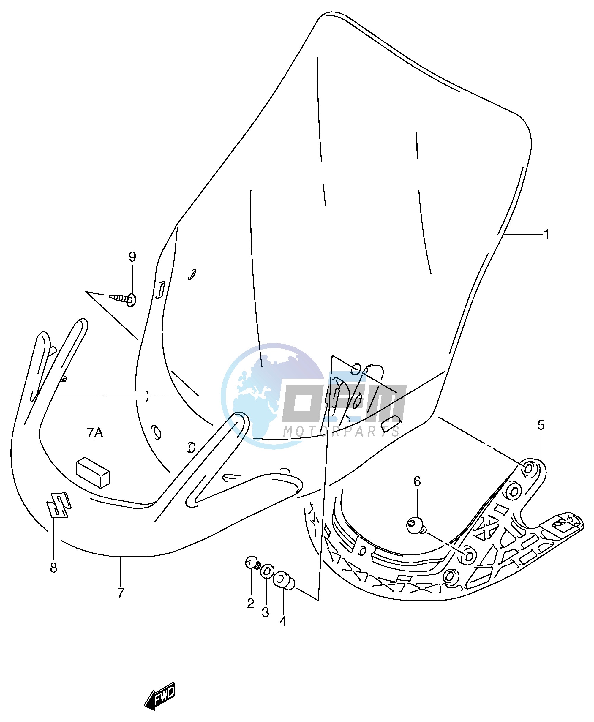 WIND SCREEN (AN650K3 K4 AK4 K5)