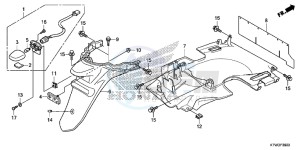 SH300ARE SH300ARE UK - (E) drawing REAR FENDER