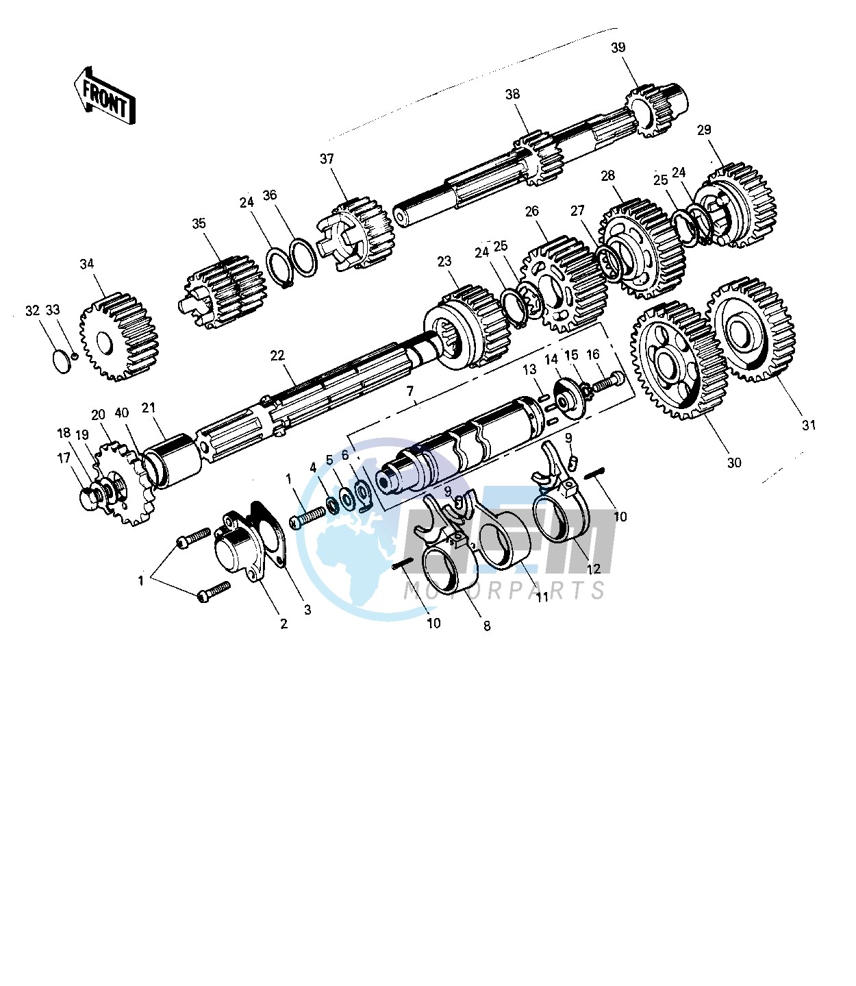 TRANSMISSION_CHANGE DRUM -- 74-75 B_C- -