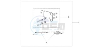 CB600F9 Europe Direct - (ED) drawing HEATED GRIP ATT.