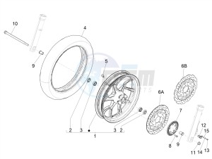 MEDLEY 125 4T IE ABS E4 2020 (EMEA) drawing Front wheel