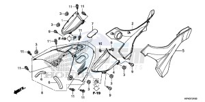 TRX420TED TRX420 Europe Direct - (ED) drawing SIDE COVER/TANK COVER