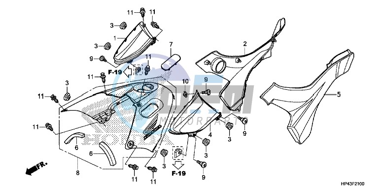 SIDE COVER/TANK COVER