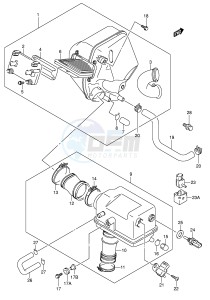 AN650 (E2) Burgman drawing AIR CLEANER