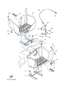 YFM700FWB YFM70KDHG KODIAK 700 HUNTER (B168) drawing STAND & FOOTREST