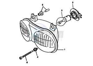 BW'S BUMP 50 drawing HEADLIGHT