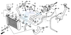 CBR125RS drawing RADIATOR (CBR125RW7)