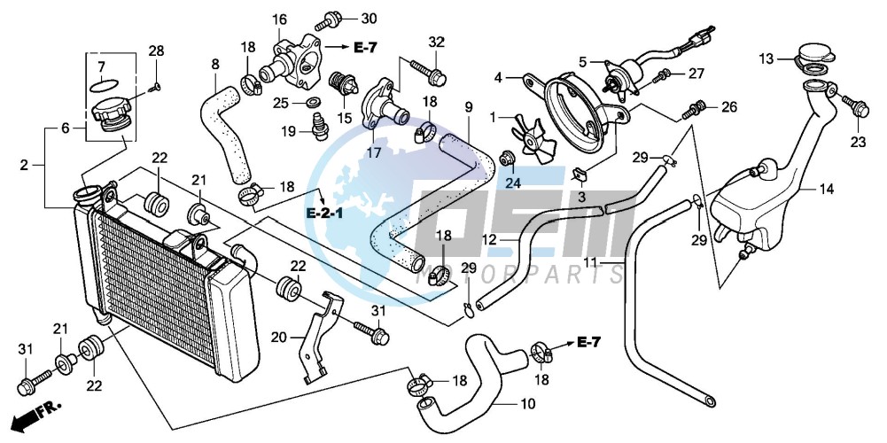 RADIATOR (CBR125RW7)