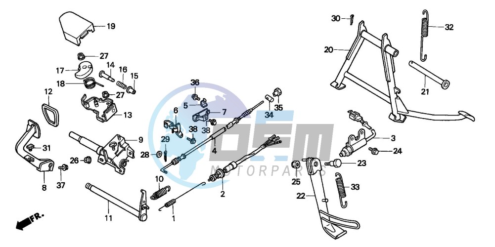 STAND/BRAKE PEDAL