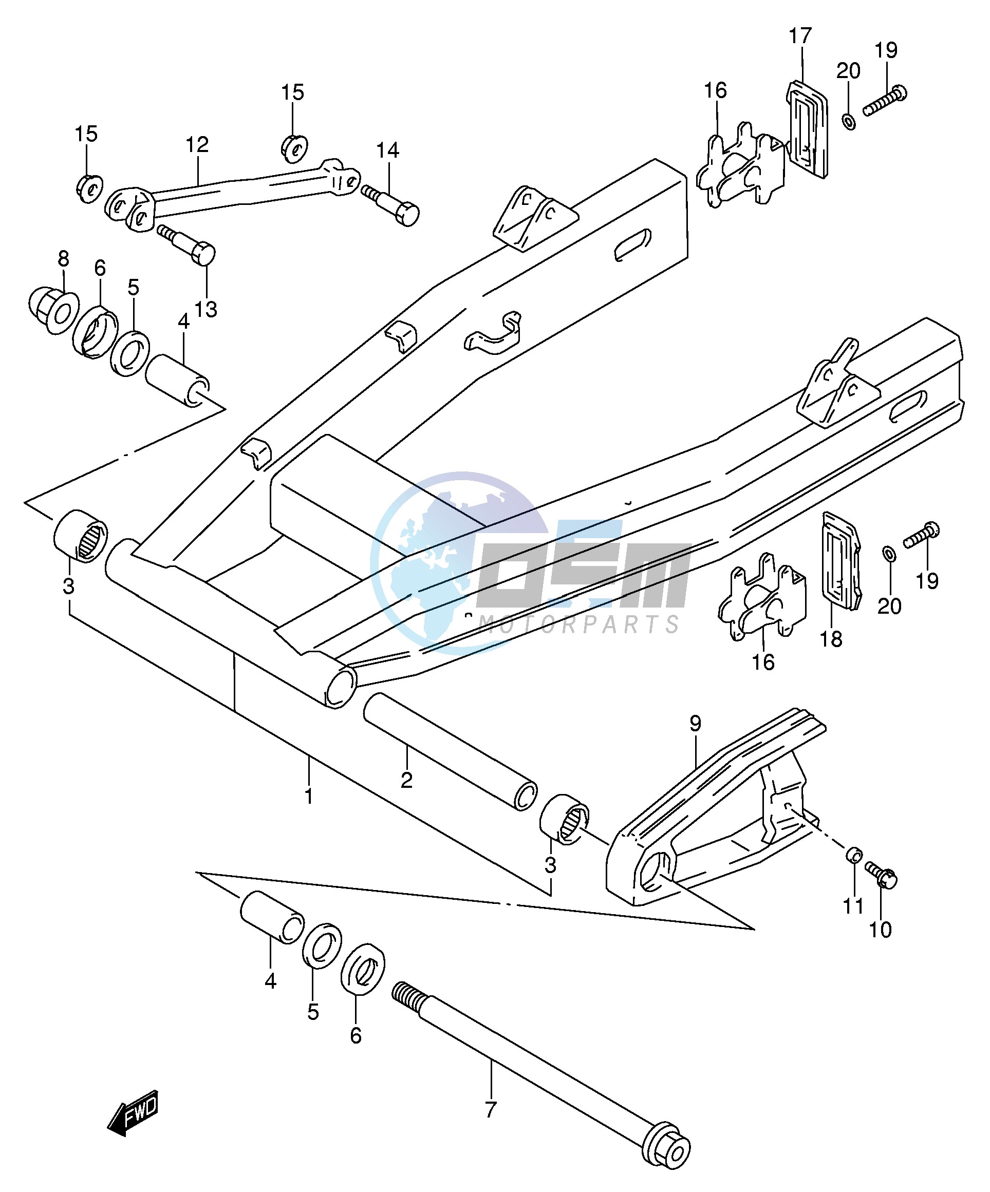 REAR SWINGING ARM