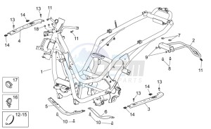 Scarabeo 300 Light e3 drawing Frame