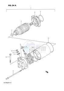 VS750GL (E1) INTRUDER drawing STARTING MOTOR (MODEL M)